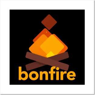 Bonfire crypto Bonfire Coin Cryptocurrency Bonfire Token Posters and Art